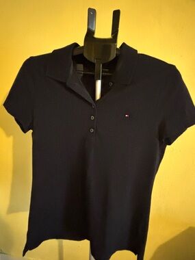 Tommy Hilfiger Navy Short Sleeve Polo Top